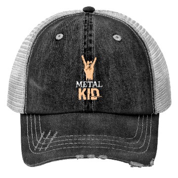 Discover Rock Hand Music Lover Guitarist Rocker Metal Kid Trucker Hats