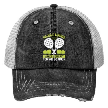 Discover Paddle Tennis Player Match Humor Funny Team Trucker Hats