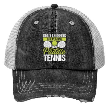 Discover Paddle Tennis Player Match Only Legends Balls Trucker Hats