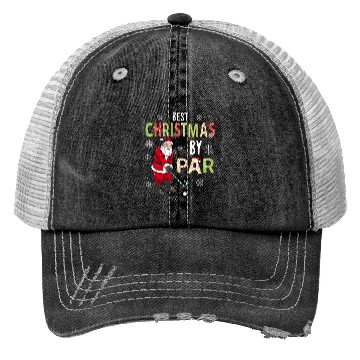 Discover Golf Santa Claus Pun Golfer Gift Golfing Trucker Hats