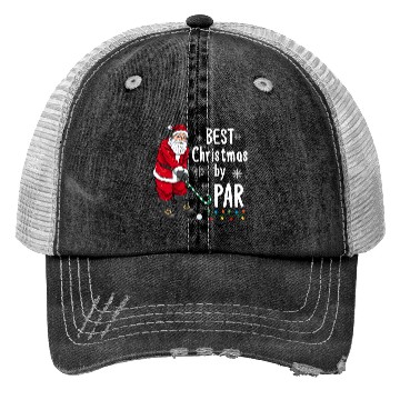 Discover Golf Santa Claus Pun Golfer Gift Golfing Trucker Hats
