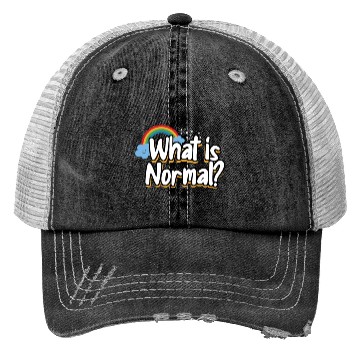 Discover What Is Normal Time For Modern Thinking Lqbtq Trucker Hats