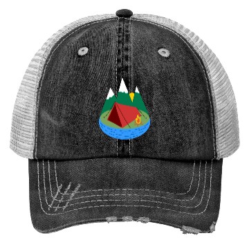 Discover camper Trucker Hats