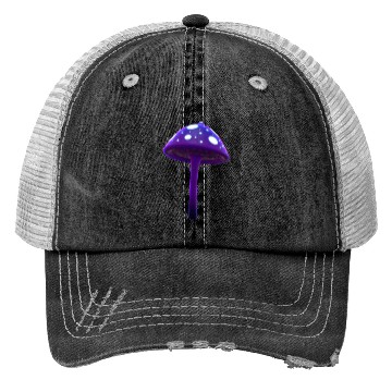 Discover Magic Purple Mushroom Trucker Hats