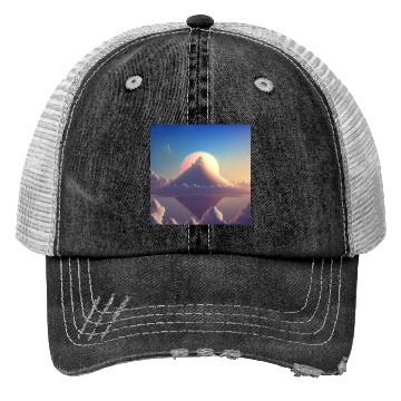 Discover Mashup Cotton Candy Planet & The Lonely Mountain Trucker Hats