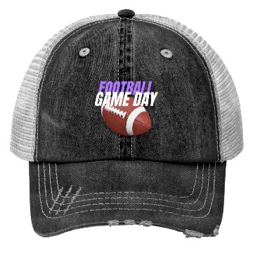 Discover Football Game Day , Sunday Funday Football Season Trucker Hats