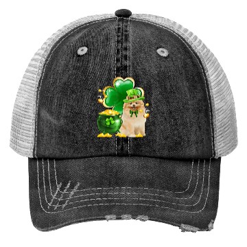 Discover Pomeranian Dog Shamrock St Patricks Day Trucker Hats