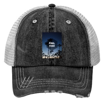 Discover freedom in nature Trucker Hats