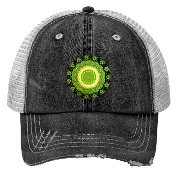Discover Green Yellow Sun Trucker Hats