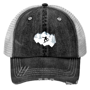Discover Snowboarding, snowboarder Trucker Hats