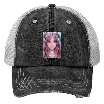 Discover Anime Realistic Girl Trucker Hats