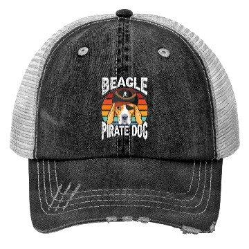 Discover Beagle Pirate Dog Trucker Hats