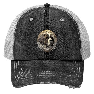 Discover Saint Bernard Dog Trucker Hats