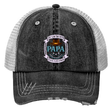 Discover Papa the Man the Myth the Legend Trucker Hats