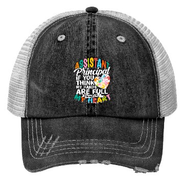 Discover Assistant Principal Back School Teacher Principal Trucker Hats