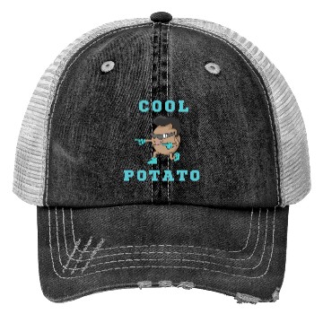 Discover Cool Potato Guy With funny Design Trucker Hats