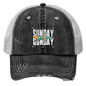Discover Sunday Gunday Trucker Hats