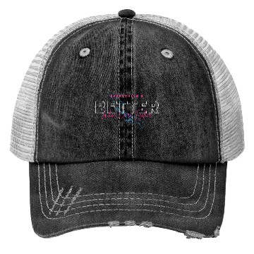 Discover Black and Pink Simple Better Trucker Hats