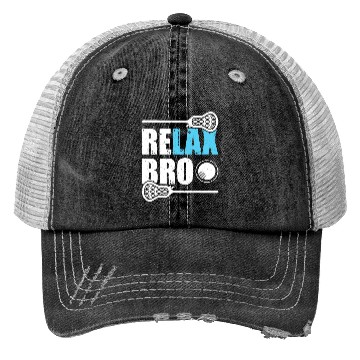 Discover RELAX BRO Funny Lacrosse Player Lax Lover Joke Trucker Hats