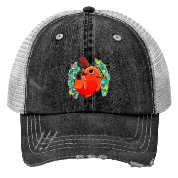 Discover CUTE DEVIL DOG CHRISTMAS Trucker Hats