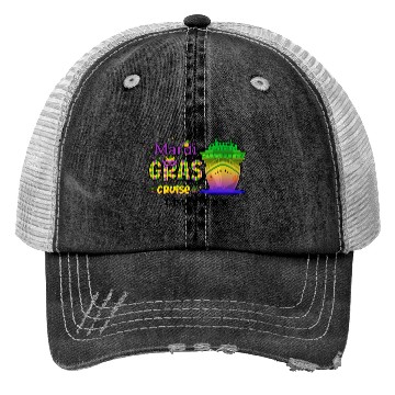 Discover Mardi Gras Cruise Mardi Gras Carnival Trip Funny Trucker Hats