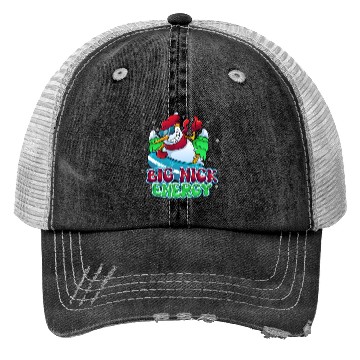 Discover BIG NICK ENERGY SNOWMAN CHRISTMAS Trucker Hats