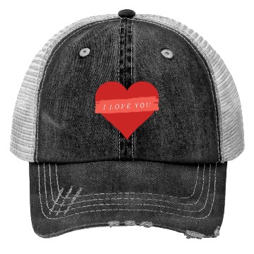 Discover I Love You Heart Lover Trucker Hats
