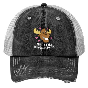 Discover Funny Just A Teacher Who Loves Moose Trucker Hats