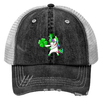 Discover Flossing Unicorn St Patrick's Day Floss Dance Trucker Hats