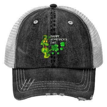 Discover Happy St Patricks Day Snake Graphic Great Gift Trucker Hats