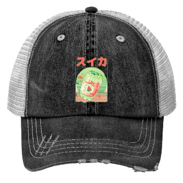 Discover 90s Japanese Watermelon Soda Vaporwave Trucker Hats