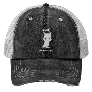 Discover Cat ( meow ) Trucker Hats