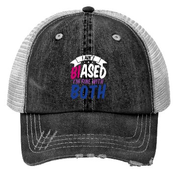 Discover I Ain't Biased Bi Bisexual Pride Trucker Hats