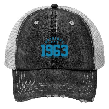 Discover 60 Years Vintage 1963 Retro 60th Birthday Trucker Hats