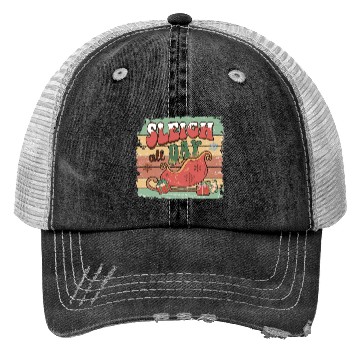 Discover Sleigh all day Trucker Hats