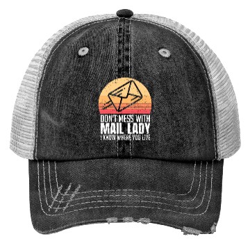 Discover Mail Lady For Postal Worker Trucker Hats