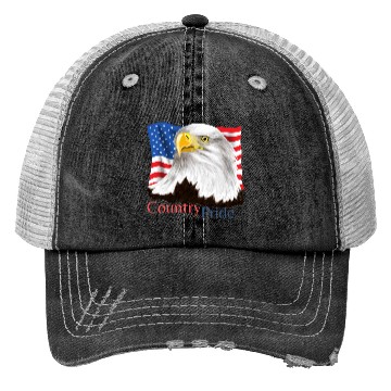 Discover Eagle of America Trucker Hats