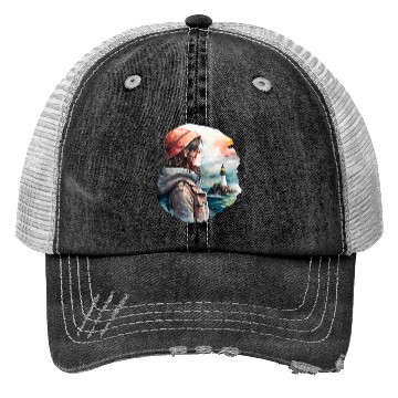 Discover Daughter of lighthouse keeper Trucker Hats
