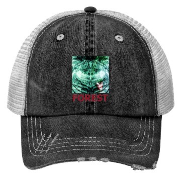 Discover Green forest mandala red Trucker Hats