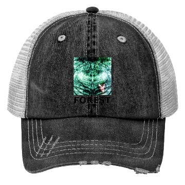 Discover Green forest mandala black Trucker Hats
