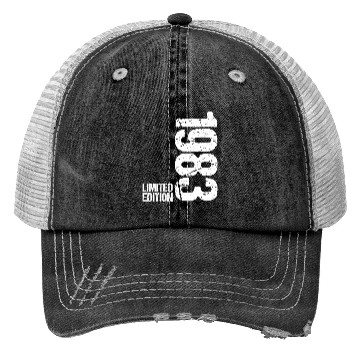 Discover 40 Years Vintage 1983 Retro 40th Birthday Trucker Hats