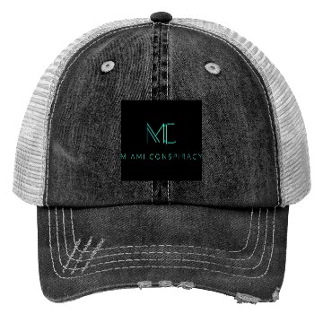 Discover Miami Conspiracy Green Logo Trucker Hats