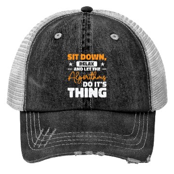 Discover Computer Algorithm Programmer Artificial Trucker Hats