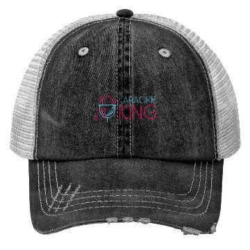 Discover Karaoke Singer 80s Retro Karaoke Trucker Hats