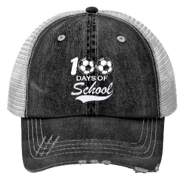 Discover 100 Days Of School Soccer Football Athletic Trucker Hats