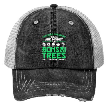 Discover Bonsai Tree Owner Gift Bonsai Tree Gardening Trucker Hats