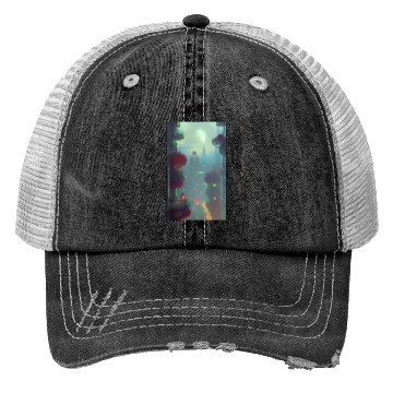 Discover Neon Nights, Futuristic Lights Trucker Hats