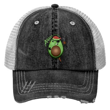 Discover Avocado Pirate - character design Trucker Hats