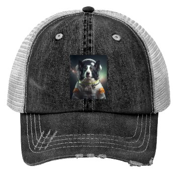 Discover Dog Astronaut Trucker Hats