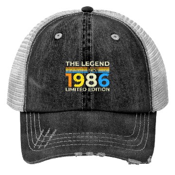Discover The Legend 1986 Born Limited Edition Trucker Hats